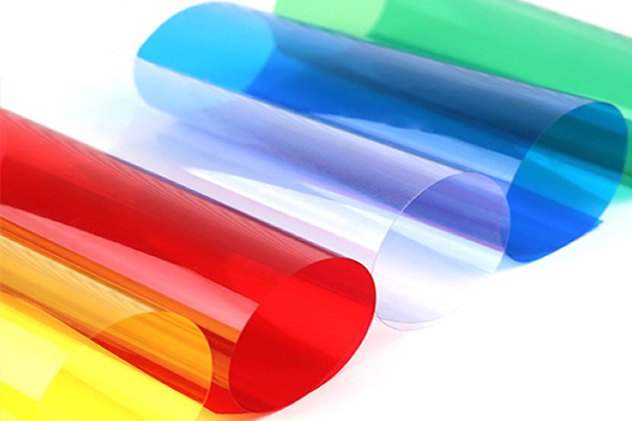 Translucent colored PVC sheet